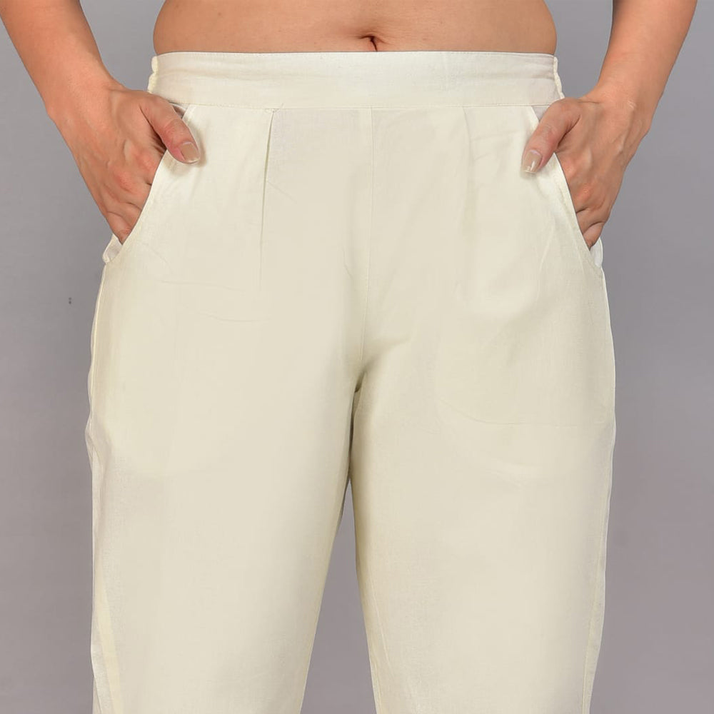 Cotton formal pants for ladies on sale